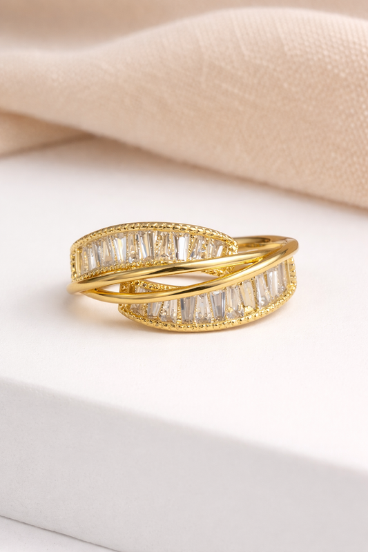 Luxe Baguette Wrap Ring