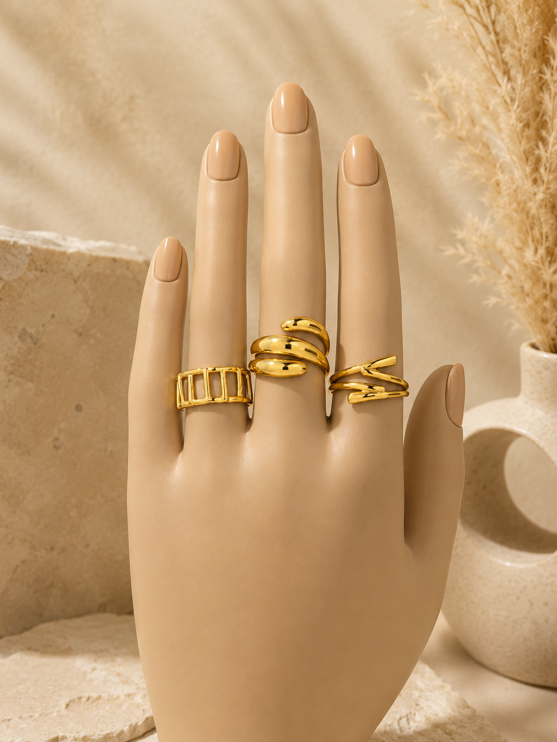 Golden Muse Ring Trio Combo