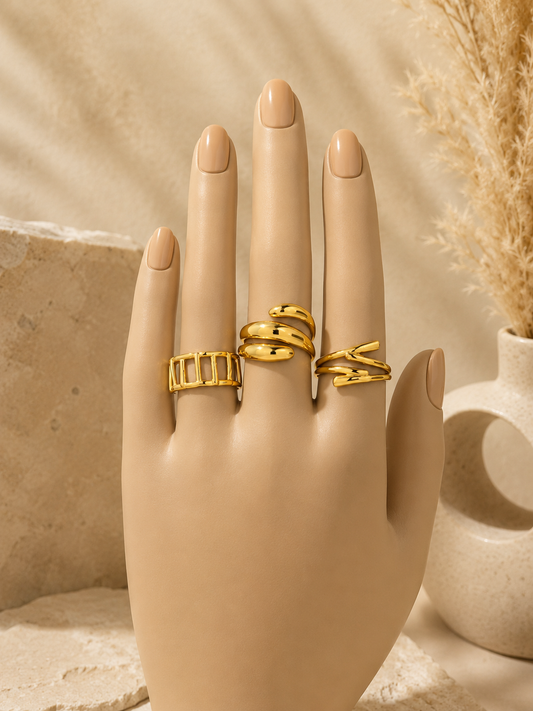 Golden Muse Ring Trio Combo