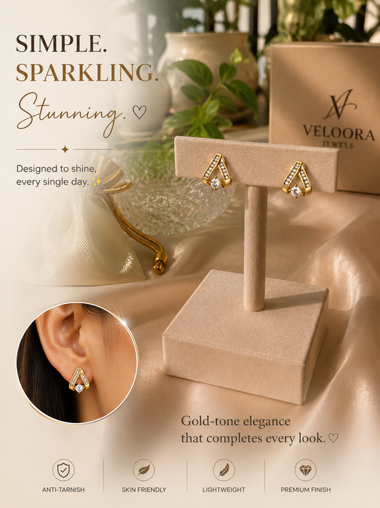 Crystal Bloom Stud Earrings
