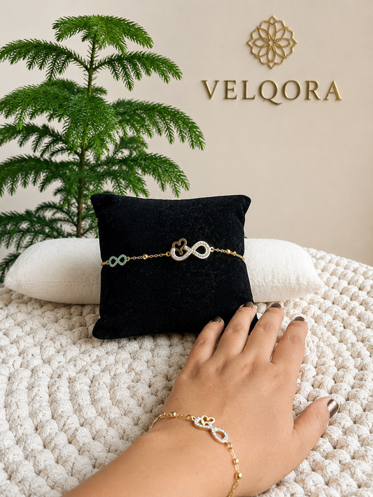Infinity Heart Adjustable Bracelet