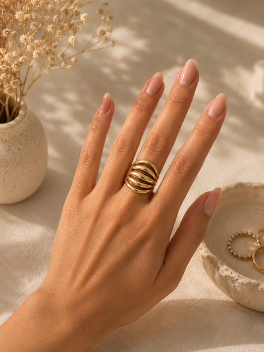 Celeste Spiral Ring