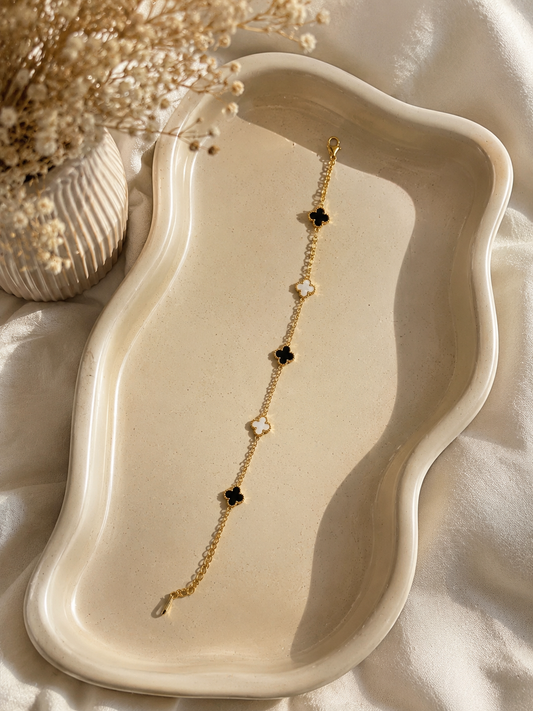 Parisian Clover Charm Bracelet