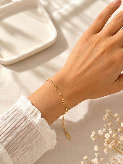 CD" monogram style bracelet